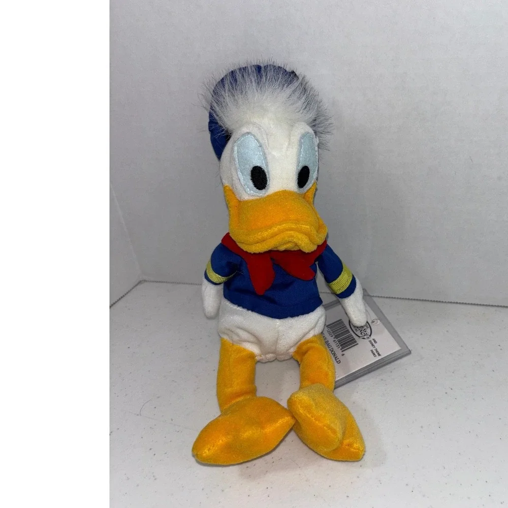 Disney Store Mini Bean Bag Donald Duck 8 Inch Plush Sailor Suit with Tags